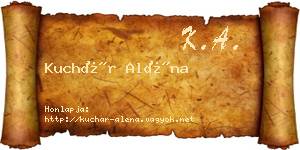 Kuchár Aléna névjegykártya